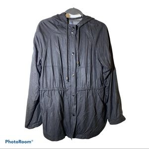 Market & Spruce Black Hooded Jacket